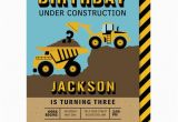 Bulldozer Birthday Invitations Dump Truck Birthday Invitation Bulldozer Party Invitations