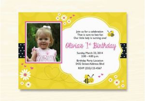 Bumble Bee 1st Birthday Invitations Baby 39 S First Birthday Bumble Bee theme by