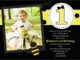 Bumble Bee 1st Birthday Invitations Bumble Bee Birthday Party Invitations Printable or