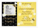 Bumble Bee 1st Birthday Invitations Bumble Bee Girls Birthday Invitation 13 Cm X 18 Cm