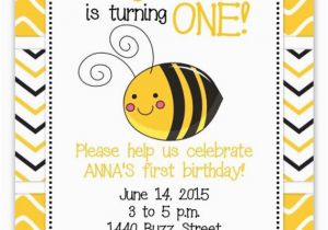 Bumble Bee 1st Birthday Invitations Bumble Bee Invite Honey Bee Invitation First Birthday
