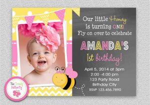 Bumble Bee Birthday Party Invitations Bee Birthday Invitation Bumble Bee Invitation Printable