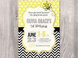 Bumble Bee Birthday Party Invitations Bumble Bee Birthday Invitation Bee Birthday by Styleswithcharm