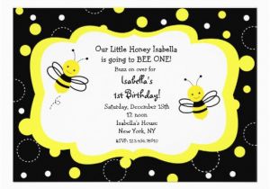 Bumble Bee Birthday Party Invitations Bumble Bee Birthday Party Invitations Honey 5 Quot X 7