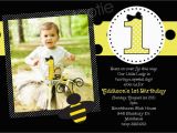 Bumble Bee Birthday Party Invitations Bumble Bee Birthday Party Invitations Printable or Printed