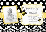 Bumble Bee Birthday Party Invitations Bumble Bee Birthday Party or Baby Shower Invitation Digital