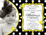 Bumble Bee Birthday Party Invitations Bumble Bee Birthday Party Photo Invitation Printable