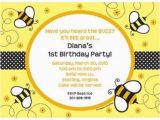 Bumble Bee Birthday Party Invitations Bumble Bee Personalized Invitation Reduced Tableware