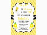 Bumblebee Birthday Invitations Bumble Bee Birthday Invitations