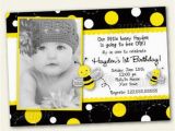 Bumblebee Birthday Invitations Bumble Bee Birthday Invitations