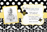 Bumblebee Birthday Invitations Bumble Bee Birthday Party or Baby Shower Invitation Digital