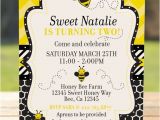 Bumblebee Birthday Invitations Bumble Bee Invitation Honey Bee Invitation Bee