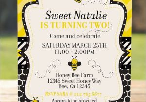 Bumblebee Birthday Invitations Bumble Bee Invitation Honey Bee Invitation Bee