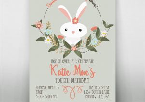 Bunny Birthday Invitation Template Bunny Birthday Party Invitations Best Party Ideas