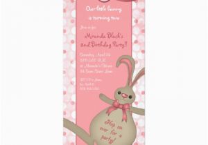 Bunny Birthday Invitation Template Bunny Rabbit Birthday Party Invitation Zazzle Com Au