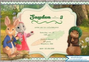 Bunny Birthday Invitation Template Nick Jr 39 S Peter Rabbit Birthday Invitation Peter Rabbit