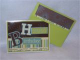 Burgoyne Birthday Cards Burgoyne Handmade Brown Teal Birthday Greeting Card New