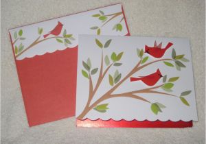 Burgoyne Birthday Cards Burgoyne Handmade Greeting Red Cardinals Blank Note Card