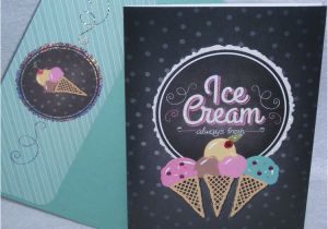 Burgoyne Birthday Cards Burgoyne Handmade Ice Cream Birthday Greeting Card New