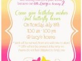 Butterfly Birthday Invitation Wording butterfly themed Birthday Party Decorations events to