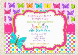 Butterfly Birthday Invites butterfly Birthday Invitations