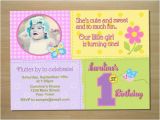 Butterfly First Birthday Invitations butterfly 1st Birthday Invitation Digital File Printing