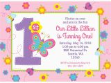 Butterfly First Birthday Invitations butterfly 1st Birthday Personalized Invitation Each