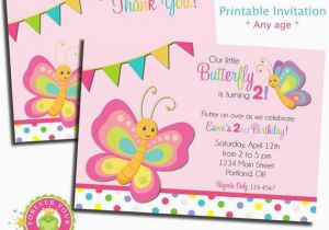 Butterfly First Birthday Invitations butterfly Birthday Invitation butterfly Party Invite