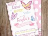Butterfly First Birthday Invitations butterfly Invitation 1st Birthday butterfly Birthday