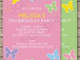 Butterfly themed Birthday Invitations butterfly Party Invitations Template Birthday Party