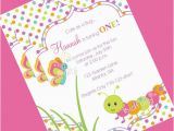 Butterfly themed Birthday Invitations Cute Bugs Caterpillar butterflies Birthday Cake and Cookies