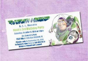 Buzz Lightyear Birthday Invitations Buzz Lightyear Birthday Invitation by Freshinkstationery