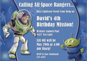 Buzz Lightyear Birthday Invitations Buzz Lightyear Birthday Invitation toy Story Invitation Photo