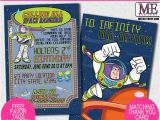 Buzz Lightyear Birthday Invitations Buzz Lightyear Birthday Invitations toy Story Invitations