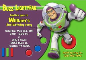 Buzz Lightyear Birthday Invitations Buzz Lightyear Invitations General Prints