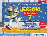 Buzz Lightyear Birthday Invitations Buzz Lightyear toy Story Birthday Invitation by