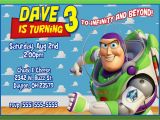 Buzz Lightyear Birthday Invitations toy Story Birthday Invitation Kustom Kreations