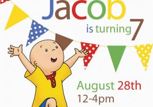 Caillou Birthday Invitations 44 Best Caillou Party Images On Pinterest 3 Years 3rd