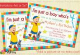Caillou Birthday Invitations Caillou Birthday Invitation