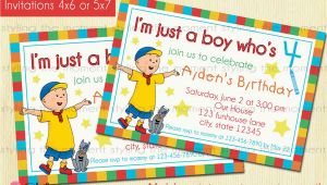 Caillou Birthday Invitations Caillou Birthday Invitation