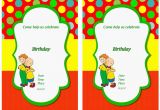 Caillou Birthday Invitations Caillou Birthday Invitations Birthday Printable