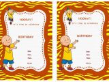 Caillou Birthday Invitations Caillou Birthday Invitations Birthday Printable