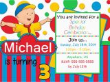 Caillou Birthday Invitations Caillou Birthday Invitations Partyexpressinvitations