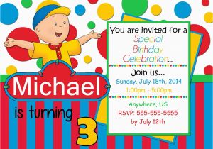 Caillou Birthday Invitations Caillou Birthday Invitations Partyexpressinvitations