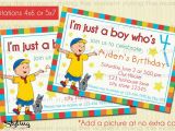 Caillou Birthday Party Invitations Caillou Birthday Invitation