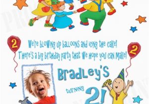 Caillou Birthday Party Invitations Personalized Photo Invitations Cmartistry Personalized