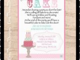 Cake Decorating Birthday Party Invitations Let 39 S Eat Cake Printable Invitations Printable Cake
