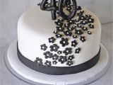 Cake Decorations for 40th Birthday Black White 40th Birthday Cake