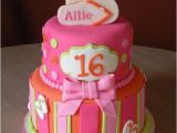 Cake Ideas for 16th Birthday Girl 16th Birthday Cake for A Girl 16th Birthday Party Ideas