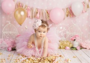 Cake Smash Ideas for 1st Birthday Girl Cake Smash Girl Cake Smash Pink and Gold Cake Smash